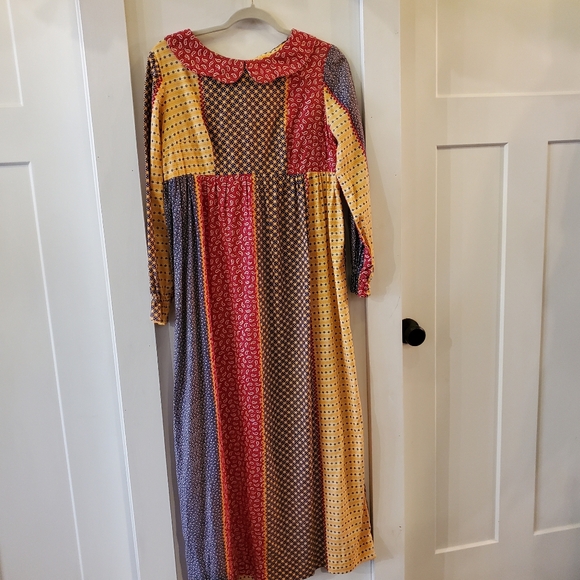 ✨️vintage✨️ Unbranded patchwork dress size M - Picture 2 of 7